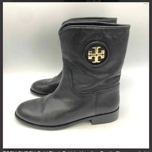 Black Tory Burch Booties. Size 7. Never worn.
